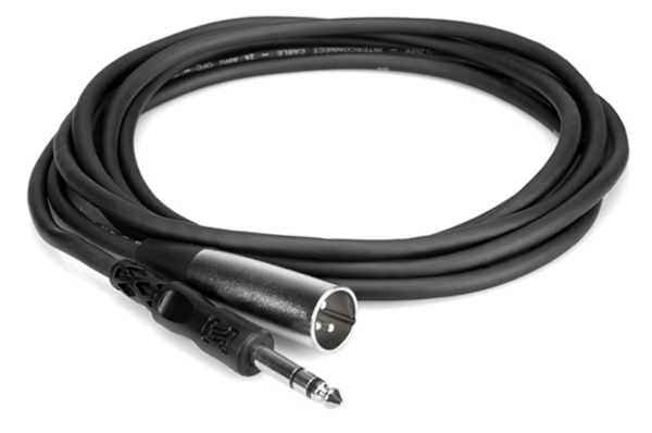 STX-115M BALANCED INTERCONNECT, 1/4 IN TRS TO XLR3M, 15 FT