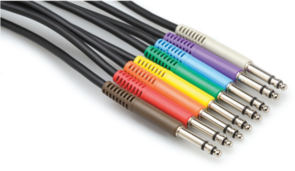 TTS-845 BALANCED PATCH CABLES, TT TRS TO SAME, 1.5 FT