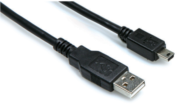USB-206AM HIGH SPEED USB CABLE, TYPE A TO MINI B, 6 FT