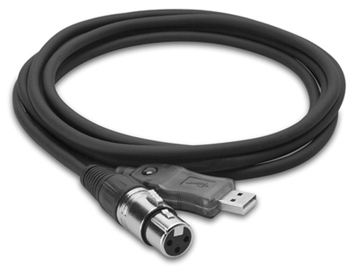 UXA-110 TRACKLINK MICROPHONE TO USB INTERFACE, XLR3F TO USB TYPE A, 10 FT