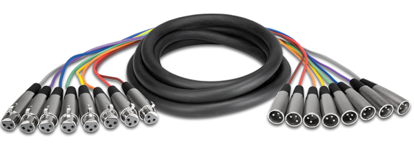 XLR-805 BALANCED SNAKE, XLR3F TO XLR3M, 5 M (APPROX 16.4 FEET)