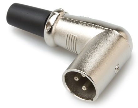 XRR-318M CONNECTOR, RIGHT-ANGLE XLR3M