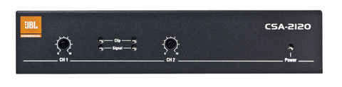 CSA2120Z 2CH 120W POWER AMPLIFIER, FANLESS, 4OHM/8OHM/70V/100V, 1RU HALF-RACK, MOUNTING KIT