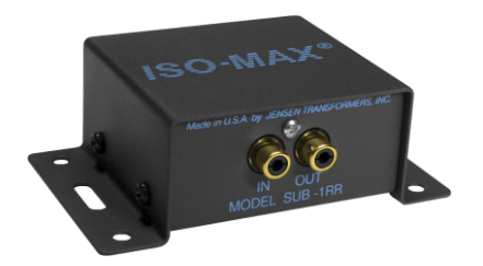 SUB-1RR SUB-WOOFER ISOLATOR, MONO, UNBALANCED, WITH RCA JACKS