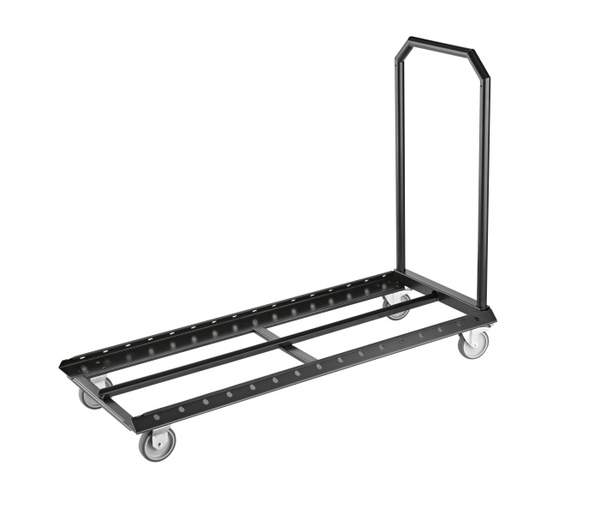11934.000.55 WAGON FOR UP TO 12 STACKABLE ORCHESTRA MUSIC STANDS 11924/11925/11930, 2 LOCKABLE SWIVEL CASTORS