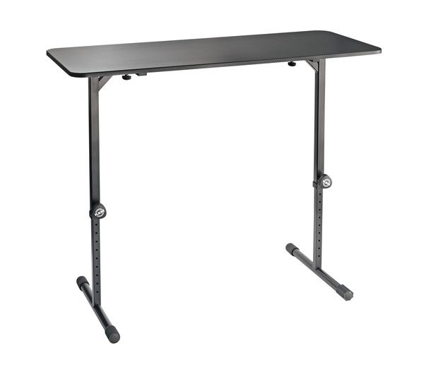 12160.000.55 DJ TABLE, 43.307" X 17.913" TABLETOP, FOUR QUICK-RELEASE CLAMPS,ADJUSTABLE END CAP,HEIGHT ADJUSTABLE