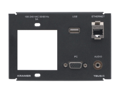 T5F-13(KRA) 1 POWER SOCKET SLOT, 3 INSERT SLOTS (INCLUDES 2 BLANK & 1 CABLE PASS-THROUGH INSERTS)