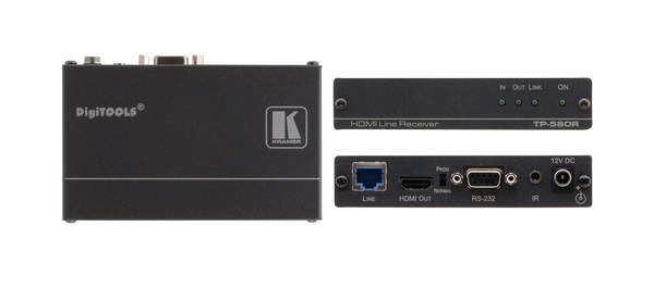 TP-580R(KRA) HDMI, BIDIRECTIONAL RS-232 & IR OVER HDBASET TWISTED PAIR RECEIVER