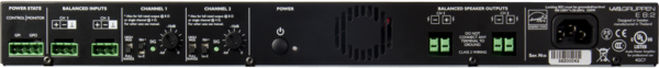 E 8:2_US1 E8:2 US, 800 W AMPLIFIER WITH 2 FLEXIBLE OUTPUT CHANNELS FOR INSTALLATION APPLICATIONS / 1RU