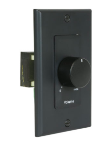 100LVC-DB VOLUME CONTROL 100W, 70V/25V, 3DB-STEP, 1-GANG DECORATOR, BLACK