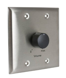 200LVC ATTENUATOR-200W, 70V/25V, 2-GANG STAINLESS STEEL