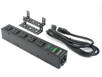 ACS-1505-SW-SD POWER STRIP-15A, 5 OUTLETS, 6FT CORD, 2-STAGE SURGE SUPP, SWITCH, BRACKETS