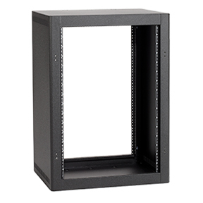 LDTR-1618 16RU DESKTOP RACK, 18" DEEP, FRONT/REAR RAILS, BLACK