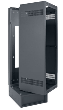 LWBR-3528 RACK-WALL/BASE MOUNT-35U, 28IN DEEP, 1PR ADJ RAILS, BLACK