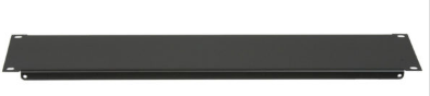 SEP-2 RACK PANEL-BLANK-2U, 18-GAUGE FLANGED STEEL, BLACK
