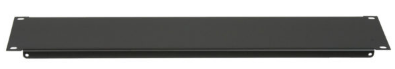 SEP-3 RACK PANEL-BLANK-3U, 18-GAUGE FLANGED STEEL, BLACK