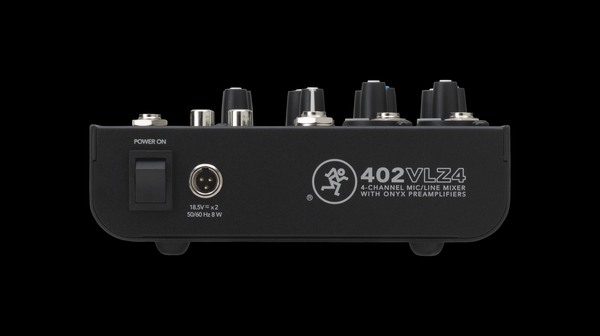 402VLZ4 4CH ULTRA COMPACT MIXER FEATURING HIGH-HEADROOM, LOW-NOISE DESIGN / 2 ONYX MIC PREAMPS /