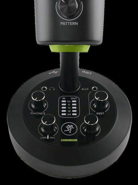 CHROMIUM CHROMIUM PREMIUM USB CONDENSER MICROPHONE WITH BUILT-IN 2-CHANNEL MIXER