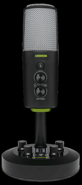 CHROMIUM CHROMIUM PREMIUM USB CONDENSER MICROPHONE WITH BUILT-IN 2-CHANNEL MIXER