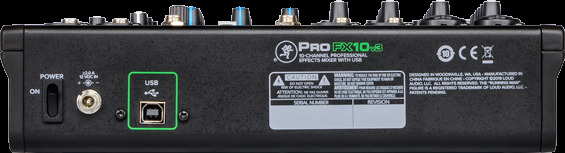 PROFX10V3 10 CHANNEL PROFESSIONAL EFFECTS MIXER WITH USB HIGH0RES RECORDING VIA USB AWARD WINNING ONYX PREAMPS