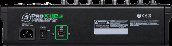 PROFX12V3 12CH PROFESSIONAL EFFECTS MIXER WITH HIGH-RESOLUTION RECORDING VIA USB & ONYX PREAMPS