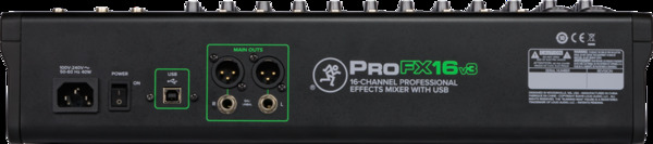 PROFX16V3 16CH 4-BUS PROFESSIONAL EFFECTS MIXER WITH USB
