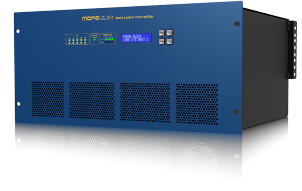 DL231-UL MIDAS 24 INPUT, 24 OUTPUT ACTIVE MICROPHONE SPLITTER WITH 2 INDEPENDENT MIDAS MIC PREAMPLIFIERS