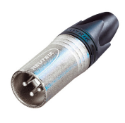 WHI-NC3MXX CONNECTOR - XLR - NEUTRIK, MALE INLINE, 3 PIN