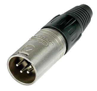 WHI-NC4MX CONNECTOR - XLR - NEUTRIK, MALE INLINE, 4 PIN