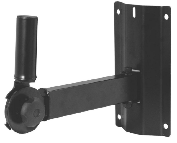 SS7322B(OSS) ADJUSTABLE WALL MOUNT SPEAKER BRACKET-FEATURES TILT ANGLE ADJ FROM 90- 30 DEG & 30 DEG SWIVEL HINGE