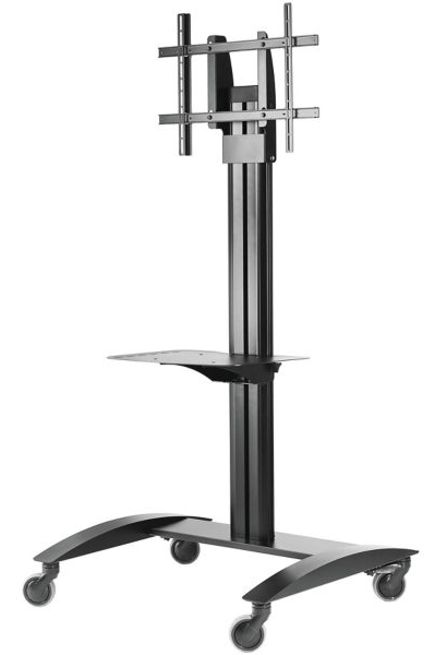 SR560M SMARTMOUNT UNIVERSAL CART FOR 32" TO 75" TV'S WITH METAL SHELF / BLACK