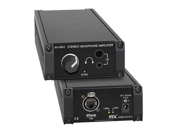 AV-NH1 NETWORK TO STEREO HEADPHONE AMPLIFIER - DANTE