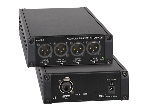 AV-NL4 NETWORK TO AUDIO INTERFACE - DANTE