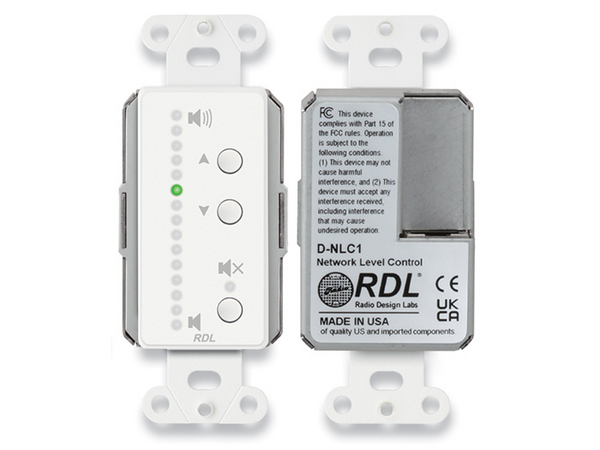 D-NLC1 NETWORK REMOTE CONTROL WITH LEDS - DANTE -  WHITE