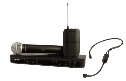 BLX1288/P31-H9 BLX DUAL CHANNEL COMBO WIRELESS SYS W/ BLX88 RECV, BLX1 BODYPACK, PGA31 HEAD MIC, BLX2/PG58 HANDHELD