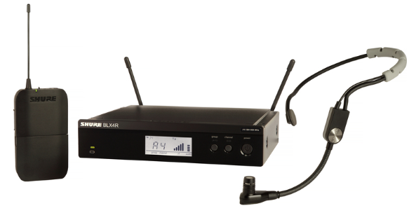 BLX14R/SM35-H9 BLX WIRELESS HEADWORN SYSTEM WITH BLX4R RECEIVER, BLX1 BODYPACK, & SM35 HEADSET CONDENSER MIC