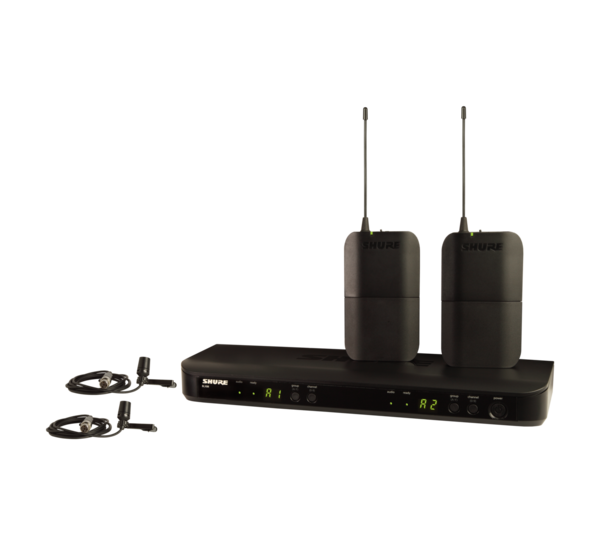 BLX188/CVL-H11 BLX DUAL CHANNEL LAPEL WIRELESS SYSTEM WITH BLX88, (2) BLX1 BODYPACKS, & (2) CVL LAPEL MICS