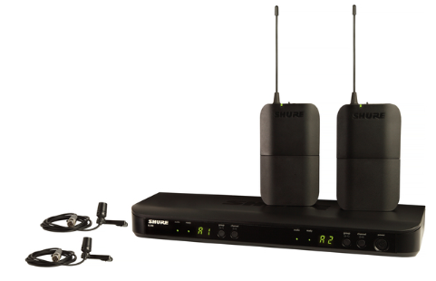 BLX188/CVL-H9 BLX DUAL CHANNEL LAPEL WIRELESS SYSTEM WITH BLX88, (2) BLX1 BODYPACKS, & (2) CVL LAPEL MICS