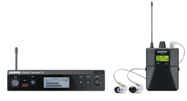 P3TRA215CL-J13 PSM300 WIRELESS IEM SYSTEM WITH SE215-CL EARPHONES / J13: 566 - 589 MHZ