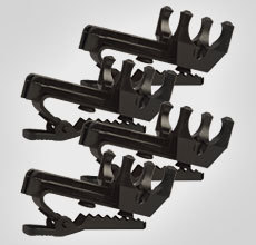 RK240SB SINGLE MOUNT TIE-CLIPS FOR 838, 839, 839W, SM83, SM84, WL83, WL84 (CONTAINS FOUR)