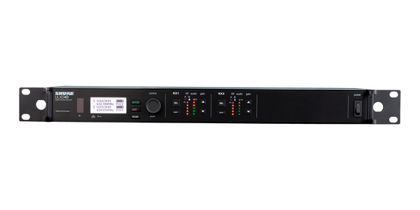 ULXD4D=-V50 ULX-D DIGITAL DUAL-CHANNEL WIRELESS RACKMOUNT RECEIVER / 1RU / RECEIVER COMPONENT ONLY