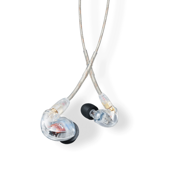 SE425-CL SOUND ISOLATING DUAL DRIVER EARPHONE WITH DETACHABLE CABLE AND FORMABLE WIRE (CLEAR)