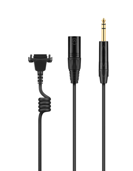 HEADSET CABLE X3K1 STRAIGHT COPPER CABLE WITH COILED SEGMENT TO ELIMINATE STRUCTURE BORN NOISE.