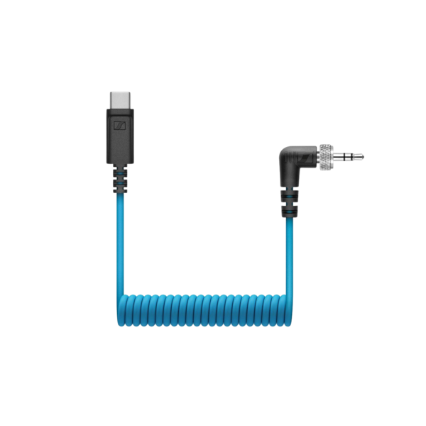 CL 35 USB-C LOCKING 3.5MM TRS TO USB-C COILED CABLE. DESIGNED FOR MKE 200