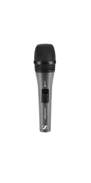 E 845-S HANDHELD SUPER-CARDIOID DYNAMIC MICROPHONE WITH ON/OFF SWITCH. INCLUDES MZQ800 CLIP