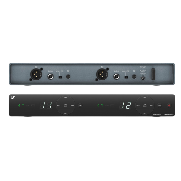 EM-XSW 1-A TABLE TOP RECEIVER WITH INTERNAL, INTEGRATED ANTENNAS. 8 BANKS OF 10 COORDINATED FREQ PRESETS