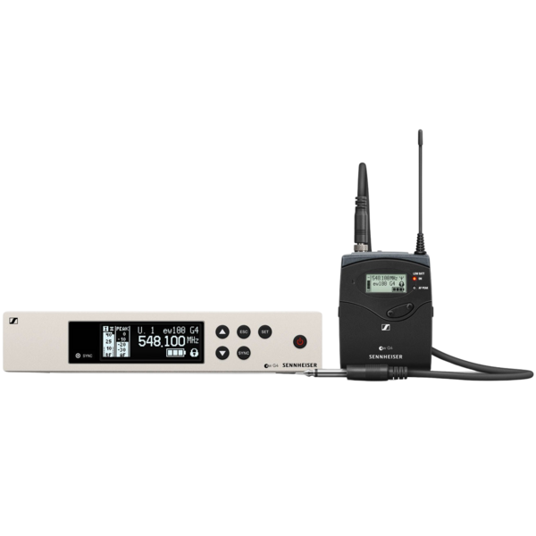 EW 100 G4-CI1-A WIRELESS INSTRUMENT SYSTEM -  (1) SK 100 G4 BODYPACK, (1) CI1 INSTRUMENT CABLE, (1) EM 100 G4