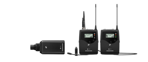 EW 500 FILM G4-AW+ PORTABLE WIRELESS COMBO SET. INCLUDES (1) SK 500 G4 BODYPACK, (1) MKE 2 GOLD LAPEL MICROPHONE