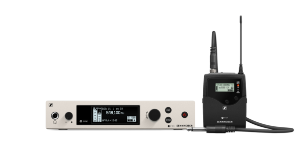 EW 500 G4-CI1-AW+ WIRELESS INSTRUMENT SET. INCLUDES (1) SK 500 G4 BODYPACK, (1) CI1 1/4" INPUT CABLE, (1)EM 300-500 G4