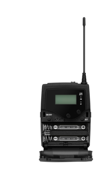 EW 512P G4-GW1 PORTABLE LAPEL WIRELESS SYSTEM INCLUDES (1) SK 500 G4 BODYPACK, (1) MKE 2 GOLD LAVALIER MICROPHONE